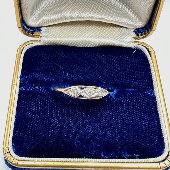 Antique Gold and Silver Women's Ring - Picture 4 of 6